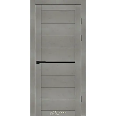 Межкомнатные Двери SD-PVC-129 BLK Syndicate ПВХ плёнка-1
