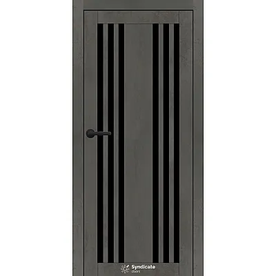 Міжкімнатні Двері SD-PVC-126 BLK Syndicate ПВХ плівка-0