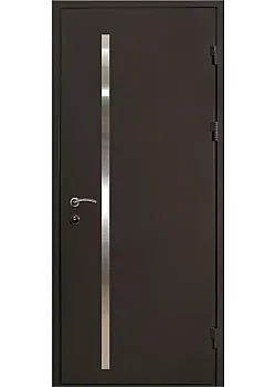 Двери Термо 72 Шагрень Коричневая 8019/Дуб Темный (Уличный) StalMax