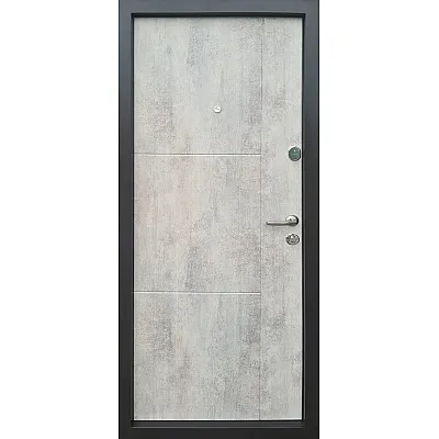Вхідні Двері Еталон Еста бетон світлий "Qdoors"-1