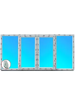 Лоджія REHAU EURO 60 2400 x 600 мм