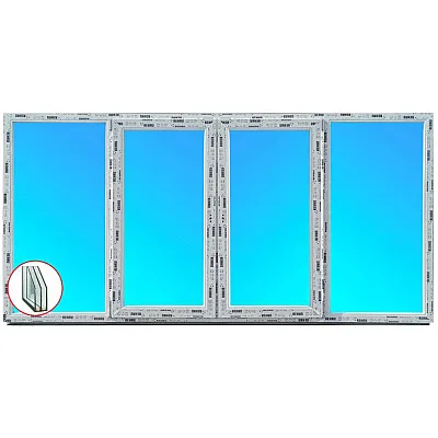 Лоджія REHAU EURO 60 2400 x 600 мм-0