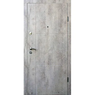 Вхідні Двері Еталон Еста бетон світлий "Qdoors"-0