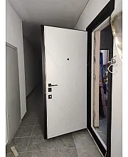 Входные Двери Стандарт 82 Черный/Белый StalMax