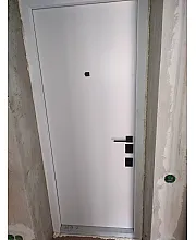 Входные Двери Онтарио софт черный/белый супермат Qdoors