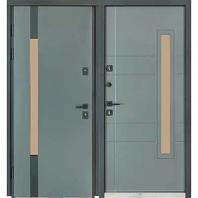 Входные Двери COTTAGE 705/431 Metalic Grey/Уличная Vinorit Булат-3