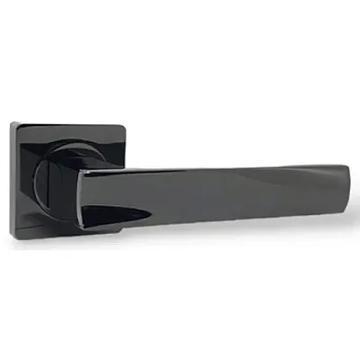 Ручки на розетах Кедр R08-144-AL-BLACK NI-0