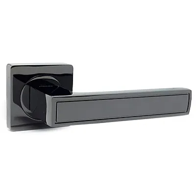 Ручки на розетах Кедр R08-348-AL-BLACK NI-0