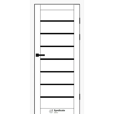 Межкомнатные Двери SD-PVC-102 BLK белый Syndicate ПВХ плёнка-0