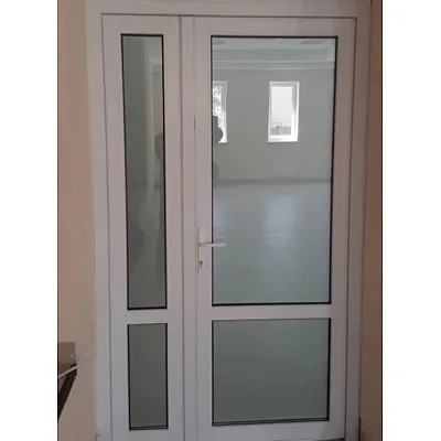 Металлопластиковые двери Steko S500 полуторные с поворотно-откидной створкой 1300 x 2100 мм-8