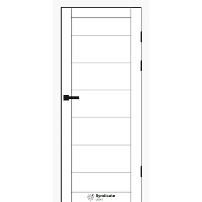 Межкомнатные Двери SD-PVC-108 белый Syndicate ПВХ плёнка-0