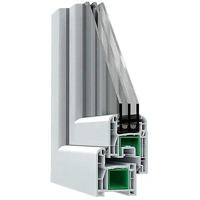 Металопластикове вікно Steko S500 глухе 1000 x 1200 мм-1