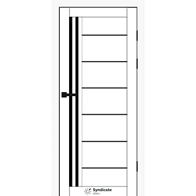 Межкомнатные Двери SD-PVC-114 BLK белый Syndicate ПВХ плёнка-0
