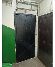 Входные Двери Стандарт 82 Черный/Белый StalMax