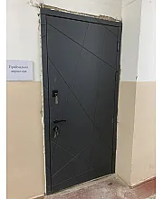 Входные Двери Стандарт 82 Черный/Белый StalMax