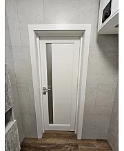 Міжкімнатні Двері ML-642 білий матовий Папа Карло ПВХ плівка Міжкімнатні Двері ML-642 білий матовий Папа Карло ПВХ плівка