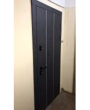 Входные Двери УЛЬТРА (квадро) Kale 535 Бетон антрацит / Бетон снежный Булат