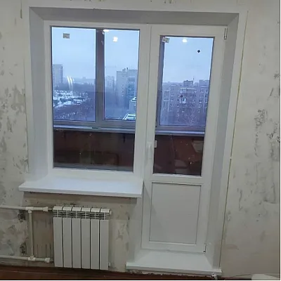 Балконний блок WDS 5S з глухим вікном і поворотно-відкидними дверима 1800 x 2200 мм-4
