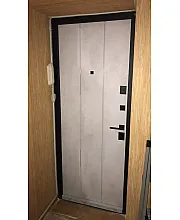 Входные Двери УЛЬТРА (квадро) Kale 535 Бетон антрацит / Бетон снежный Булат