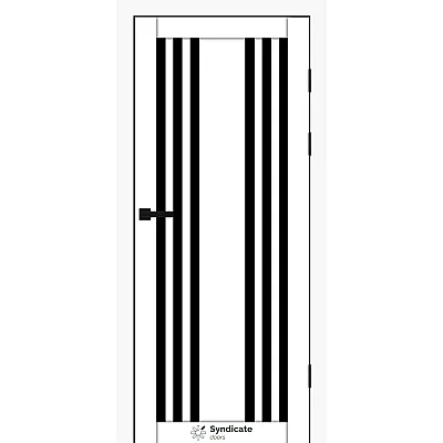 Межкомнатные Двери SD-PVC-126 BLK белый Syndicate ПВХ плёнка-0