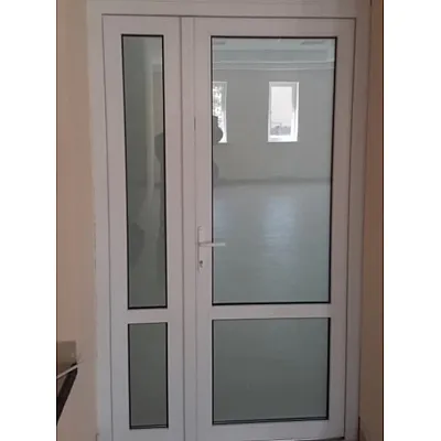 Металопластикові двері REHAU EURO 60 полуторні з поворотно-відкидною створкою 1300 x 2000 мм-6