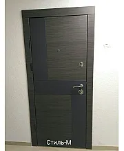 Входные Двери Стиль-М венге серый горизонт АРТ - белое дерево "Qdoors"