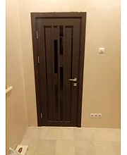 Межкомнатные Двери VND-05 BLK дуб браш Korfad ПВХ плёнка