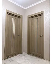 Двери Verona BLK дуб мокко Leador