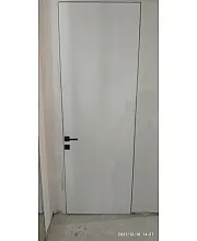 Міжкімнатні Двері Зеркало срібло Прихованого монтажу Скляні