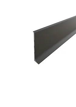 Плинтус алюминиевый накладной ПАС-3817 60 мм RAL 9005 матовый 2,5 м Alupro