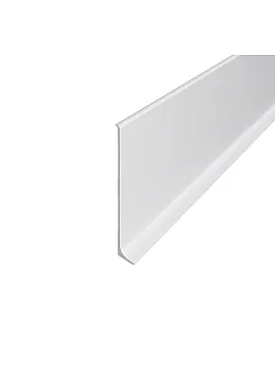 Плинтус алюминиевый накладной ПАС-3817 60 мм RAL 9016-глянец 2,5 м Alupro