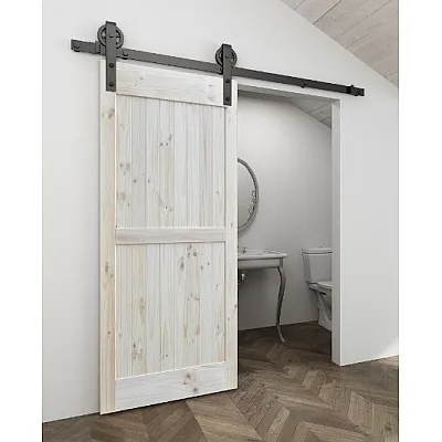 Межкомнатные Двери Раздвижные Loft 4 RockWood Под покраску-0