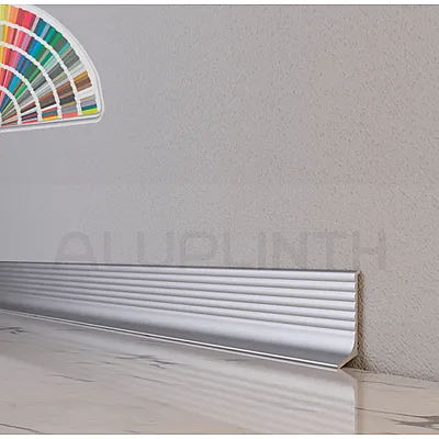 Плинтус алюминиевый Волнистый 40x11.7x2700 мм ALU-NV4011R RAL Kluchuk-0