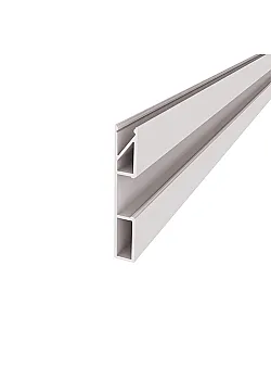 Плинтус алюминиевый накладной LED ПАС-4885 60 мм БП 2,6 м Alupro