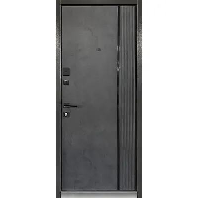 Входные Двери ПУ-3К-Тринити/503 Q RAL 1409 Серо-беж/МДФ Бетон антрацит Министерство Дверей-1