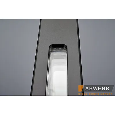 Вхідні Двері Defender (KTM) 506 Nordi Glass RAL 7021Т 1200 Abwehr-8