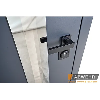Вхідні Двері Defender (KTM) 506 Nordi Glass RAL 7021Т Abwehr-5