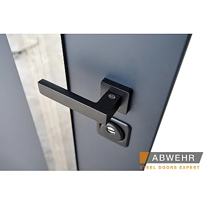 Вхідні Двері Defender (KTM) 506 Nordi Glass RAL 7021Т Abwehr-4