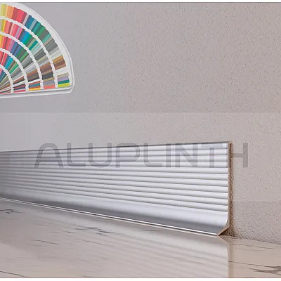 Плинтус алюминиевый Волнистый 60x11.7x2700 мм ALU-NV6011R RAL Kluchuk-0