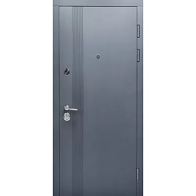 Входные Двери МОДЕЛЬ К-612 172 Графит матовый / Белый супермат Булат-0