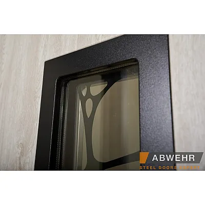 Вхідні Двері Defender (KTM) 408 Defender Glass RAL 7021Т Abwehr-6