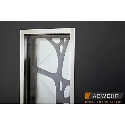 Вхідні Двері Defender (KTM) 408 Defender Glass RAL 7021Т Abwehr-9