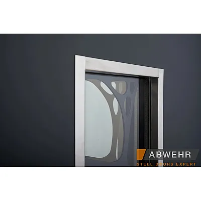 Вхідні Двері Defender (KTM) 408 Defender Glass RAL 7021Т Abwehr-8