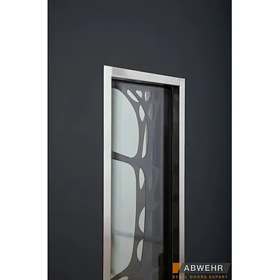 Вхідні Двері Defender (KTM) 408 Defender Glass RAL 7021Т Abwehr-7