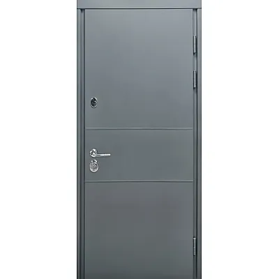 Вхідні Двері ЕЛЕГАНТ МОДЕЛЬ 703 / 703 Мetallic Greу - Антрацит Vinorit Булат-0