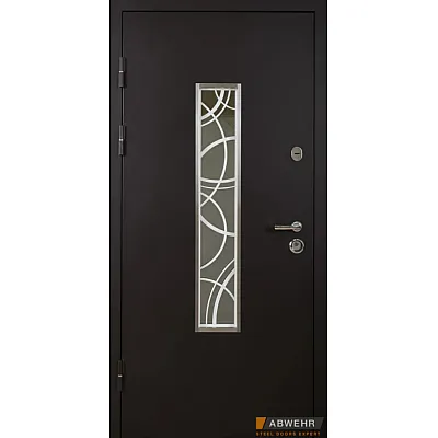 Вхідні Двері Defender (KTM) 408 Defender Glass RAL 8022Т Abwehr-0