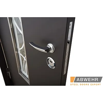 Вхідні Двері Defender (KTM) 408 Defender Glass RAL 8022Т Abwehr-11