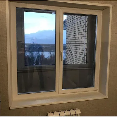 Металлопластиковое окно REHAU EURO 60 двухстворчатое с поворотно-откидной створкой 1200 x 1200 мм-4