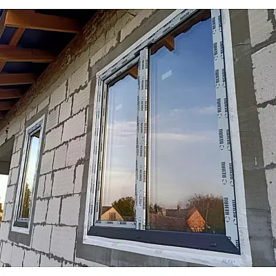 Металлопластиковое окно REHAU EURO 60 двухстворчатое с поворотно-откидной створкой 1000 x 1300 мм-9