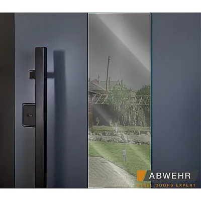 Вхідні Двері Cotage1 (KT1 з терморозривом) 496 UFO BLACK RAL 7016 Abwehr-11